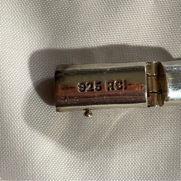 NWT auth PHILLIP GAVRIEL sterling silver double link FLEUR DE LIS bracelet - Picture 7 of 13